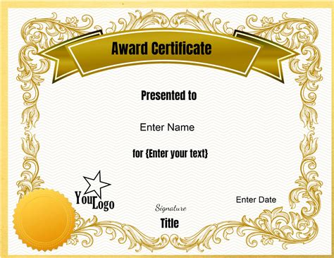 Free Custom Certificate Templates | Instant Download | Certificate ...