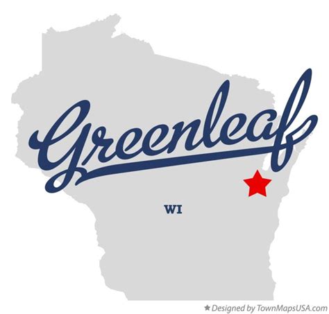 Map of Greenleaf, WI, Wisconsin