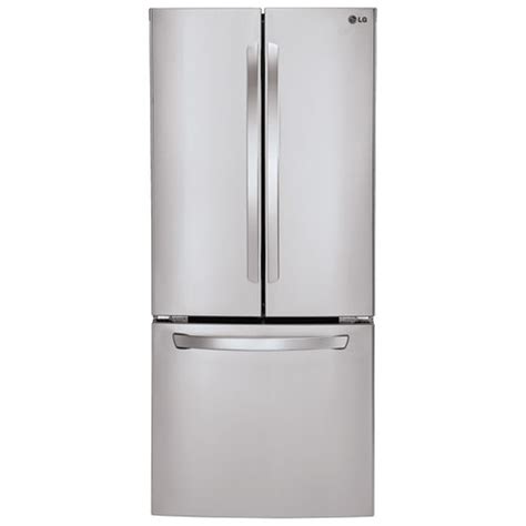 LG LFNS22530S 30 Inch French Door Refrigerator Standard Depth ...