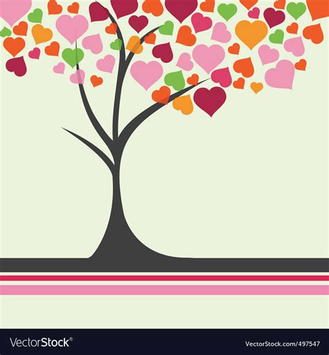 Love tree Royalty Free Vector Image - VectorStock