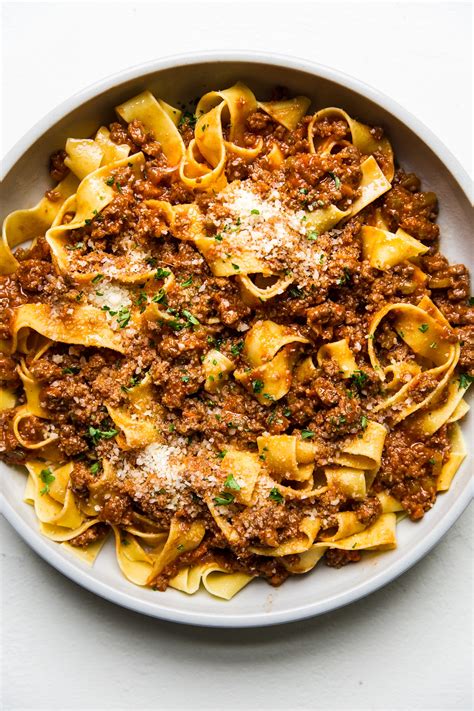 Beef and Pork Bolognese with Pasta Recipe | The Feedfeed