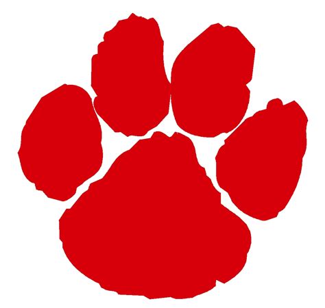 Red Paw Print Border - ClipArt Best