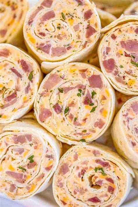 Ham & Cheese Tortilla Pinwheels - Plain Chicken