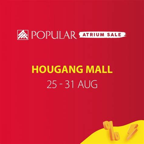 POPULAR Atrium Sale at Hougang Mall (25 Aug 2023 - 31 Aug 2023)