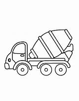 Mixer Truck Coloring Page Free Printable PDF sketch template