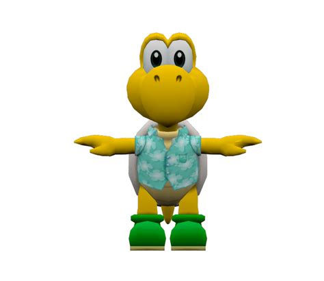 GameCube - Mario Party 4 - Koopa Troopa (Host) - The Models Resource