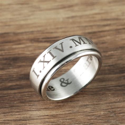 Personalized Engraved Rings Engraved Rings for Men - Etsy