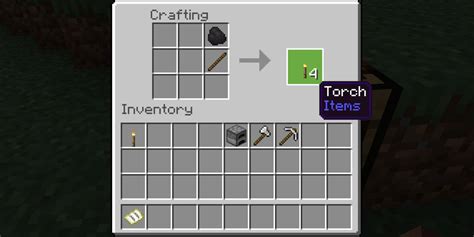 How To Make A Torch In Minecraft Survival Mode