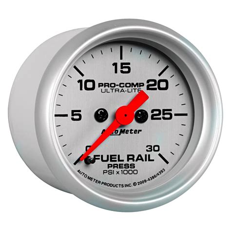 Auto Meter® 4393 - Ultra-Lite™ Fuel Rail Pressure In-Dash Gauge