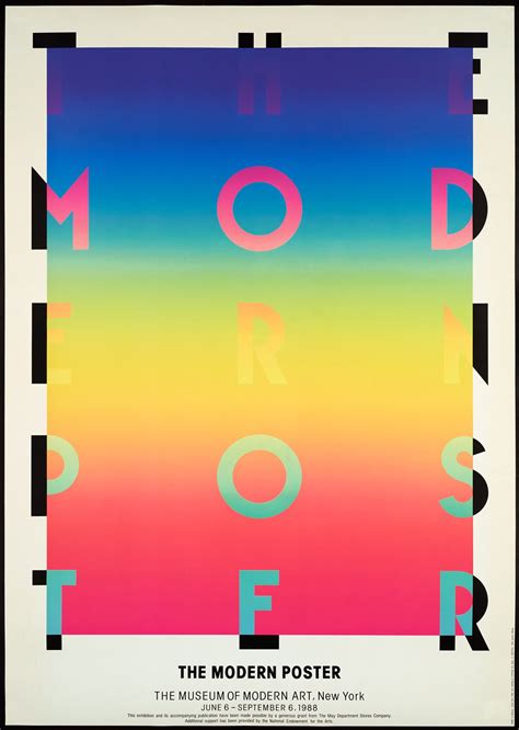 Vintage poster – The modern poster, the Museum of Modern Art, New York ...