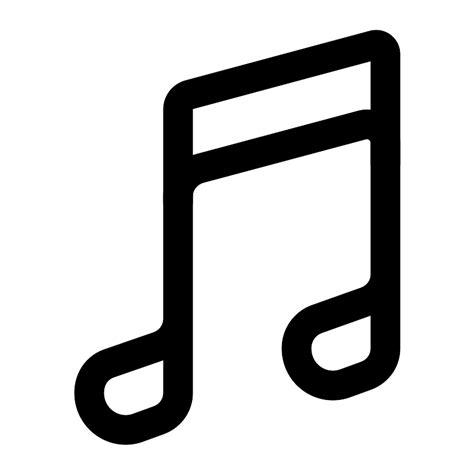 Musical Notes Outline Vector SVG Icon - SVG Repo