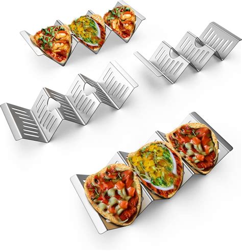 Amazon.com: VCC Taco Holder Stand, Taco Holders Set of 4 with Easy ...