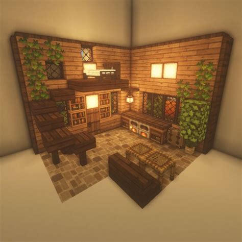 loft🍃 - ˖⁺ ☁⋆ ୭ 🕊.⋆｡⋆༶⋆˙⊹ | Minecraft room, Minecraft houses, Minecraft cottage