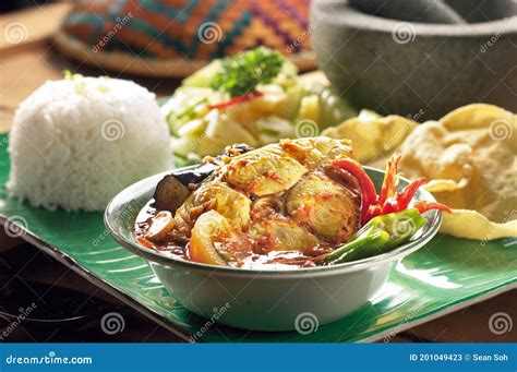 Asam curry fish stock image. Image of asam, manu, food - 201049423