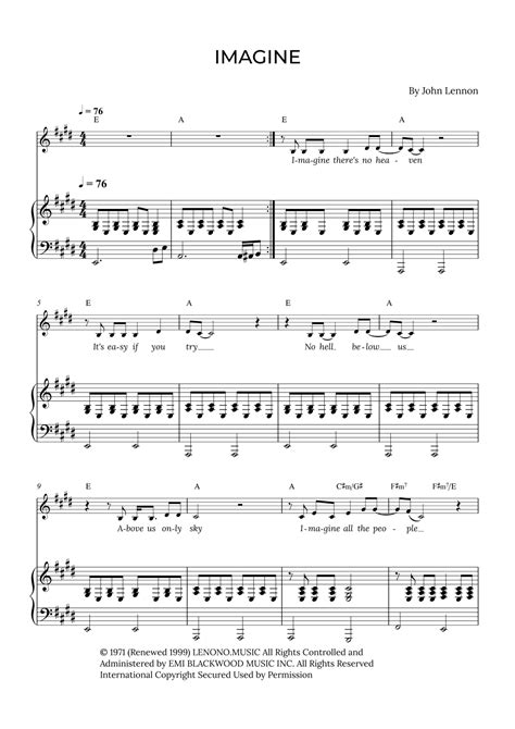 Imagine (arr. Alex Nunes Rodrigues) by David Archuleta Sheet Music for Vocal Solo at Sheet Music ...