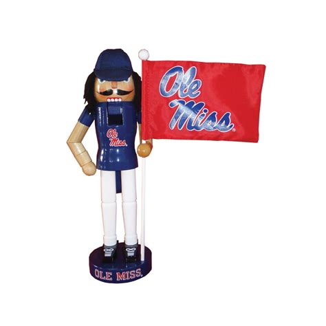 Ole Miss Rebels 12" Mascot Nutcracker