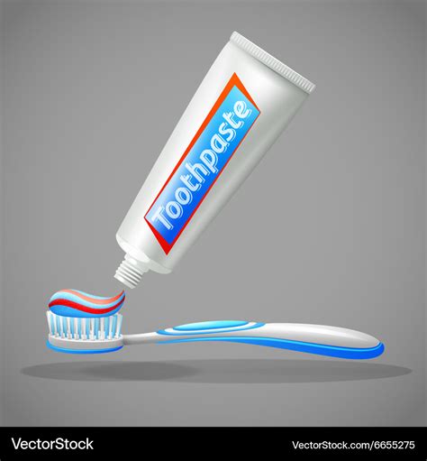 Toothbrush and toothpaste design icons Royalty Free Vector