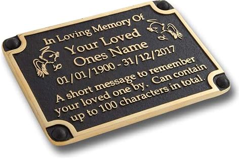 Amazon.com: Bronze Memorial Plaque