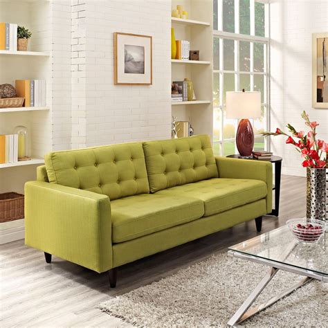 Fabris Sofa in Green | Living room furniture, Upholstered sofa bed ...