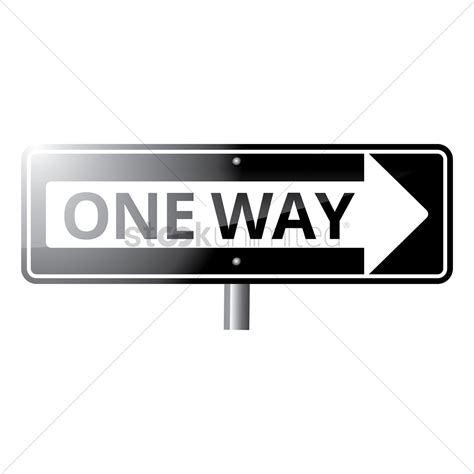 One Way Sign Vector at GetDrawings | Free download