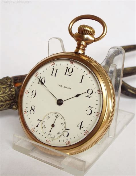 Antiques Atlas - Antique Waltham Open Faced Pocket Watch, 1912