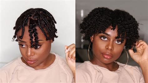 How to: The Perfect Braid Out On Short Natural 4b/4c Hair | Gloria Ann - YouTube