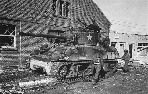 African-American Tank Crew Preparing Sherman M4