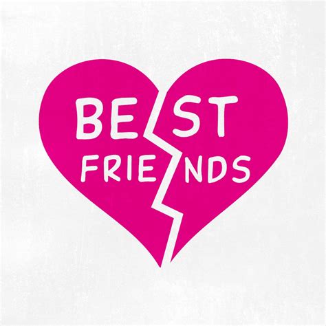 Beste Freunde Herz SVG PNG und DXF-Datei. Dies ist perfekt | Etsy