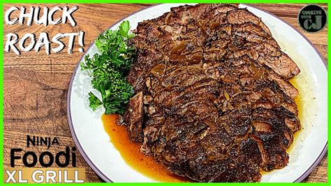 NINJA FOODI XL GRILL CHUCK ROAST! | Ninja Foodi Smart XL Grill Recipes! - YouTube