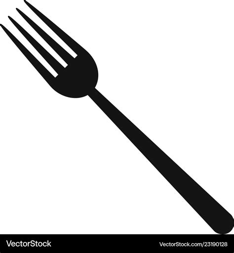 Fork icon Royalty Free Vector Image - VectorStock