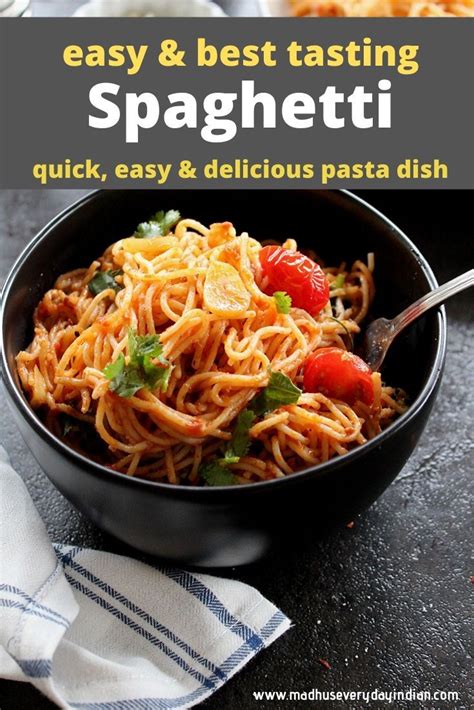 Easy Spaghetti with Rao's Homemade Sauce - Madhu's Everyday Indian | Recipe | Spaghetti recipes ...