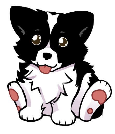 cartoon border collie - nina | Puppy drawing, Cute puppies, Puppy ...