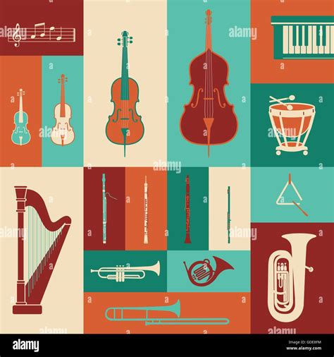 Classical music instruments colorful set, entertainment concept Stock Vector Image & Art - Alamy