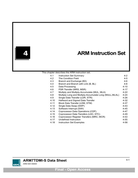 ARM Instruction Set