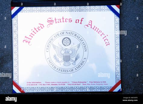 Certificate of naturalization hi-res stock photography and images - Alamy