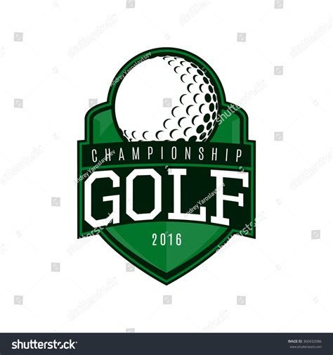 Vector Label Of Golf. Logo Of Golf Championship. Vector Illustration ...