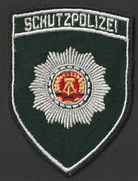 DDR, Volkspolizei Schutzpolizei Sleeve patch - DDR Uniforms & Headgear - GreatMilitaria.com