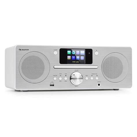 Buy AUNAPortable DAB Radio CD Player for Home, 30W FM/DAB/DAB+ Radio with Bluetooth + AUX ...