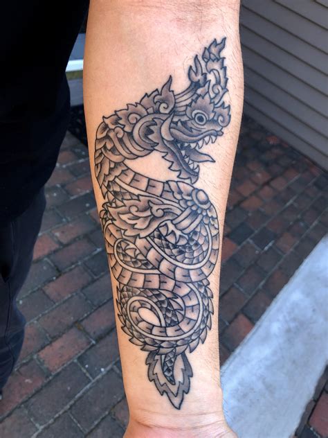 Naga Tattoo by Danny Kingz at Regeneration Tattoo (Allston, MA) : r/tattoos