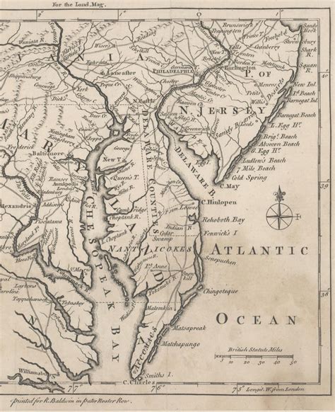 Thomas Kitchin - 1757 Map of Maryland, Delaware Counties and the ...