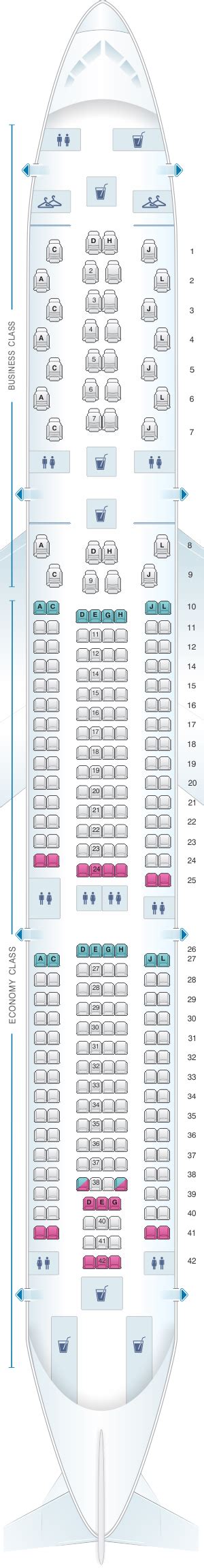 Plan de cabine Iberia Airbus A330 300 | SeatMaestro.fr