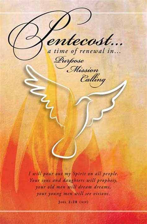 Pentecost...a Time of Renewal Bulletin - Letter Size | Church Partner