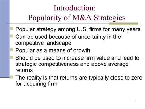 merger and acquisition strategy