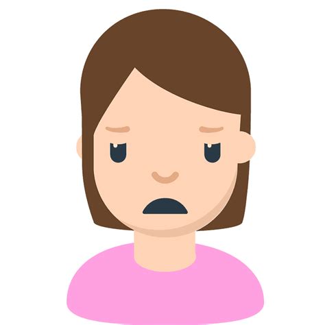 Person frowning emoji clipart. Free download transparent .PNG | Creazilla