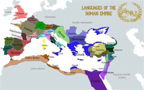 Language of the Roman Empire during the first century CE : r/MapPorn