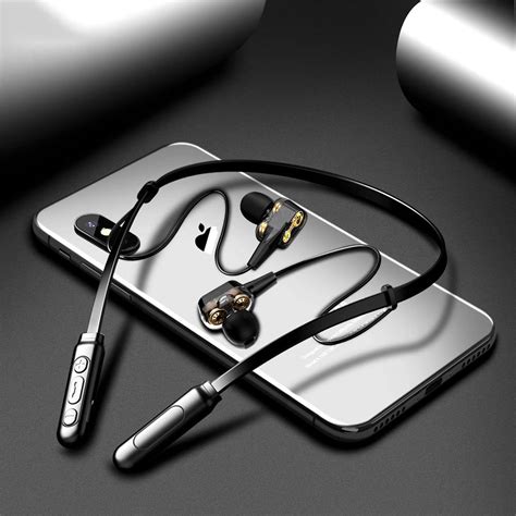 G01 Bluetooth Earphone Wireless Headphones Four Unit Drive Double Dynamic Hybrid Deep Bass ...