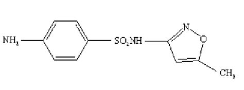 Chemical structure of sulphamethoxazole, a sulfanilamide | Download Scientific Diagram