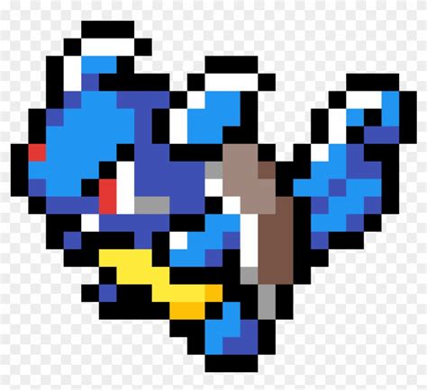 Wartortle - Pokemon Pixel Art Wartortle, HD Png Download - 1184x1184(#2662948) - PngFind