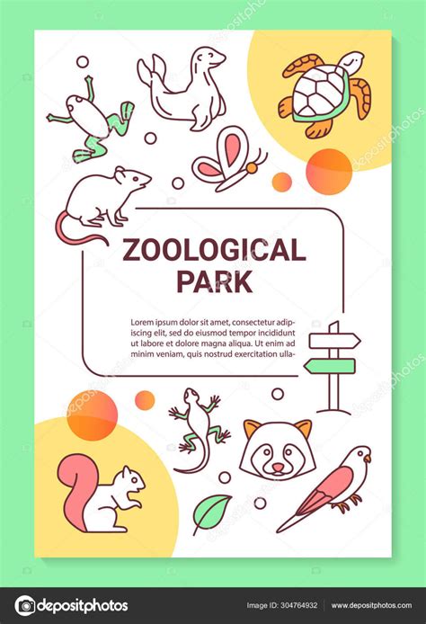 Zoological Park Poster Template Layout. Wildlife. Zoo And with Zoo ...