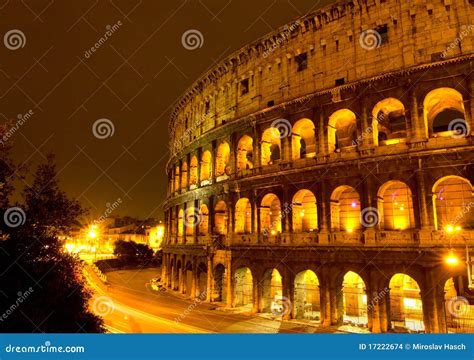 The Colosseum, Night view stock photo. Image of colosseum - 17222674